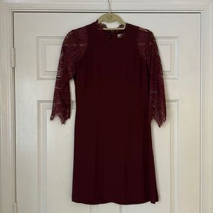 Abercrombie & Fitch mini dress with lace sleeves